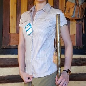 Columbia Kestrel Ridge plaid short sleeve/S